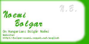 noemi bolgar business card