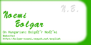 noemi bolgar business card